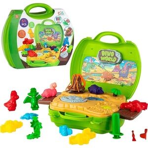 Toyvelt Play Dough Dinosaur Theme Modeling Clay Set Incl 30 Packs of Dough NEW